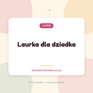 Laurka dla dziadka — okładka
